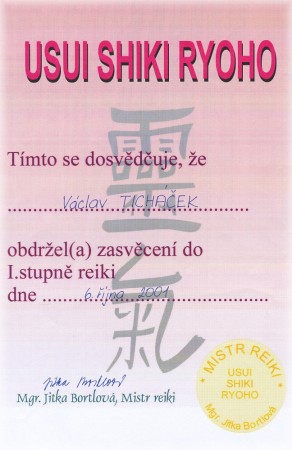 Reiki  I.stupně